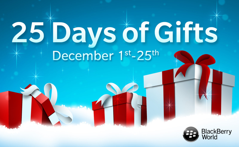 25 Days of Gifts from BlackBerry