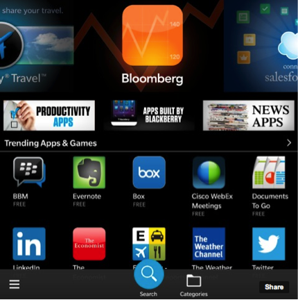 Industry-leading business and productivity tools are all right here in BlackBerry World.