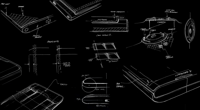 BlackBerry PRIV design sketches