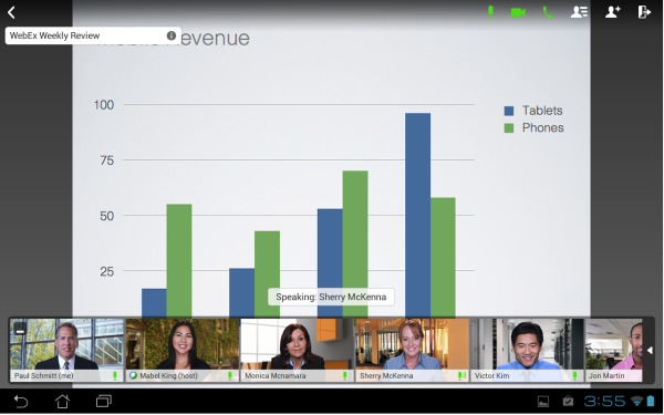 WebEx makes remote meetings more personal.