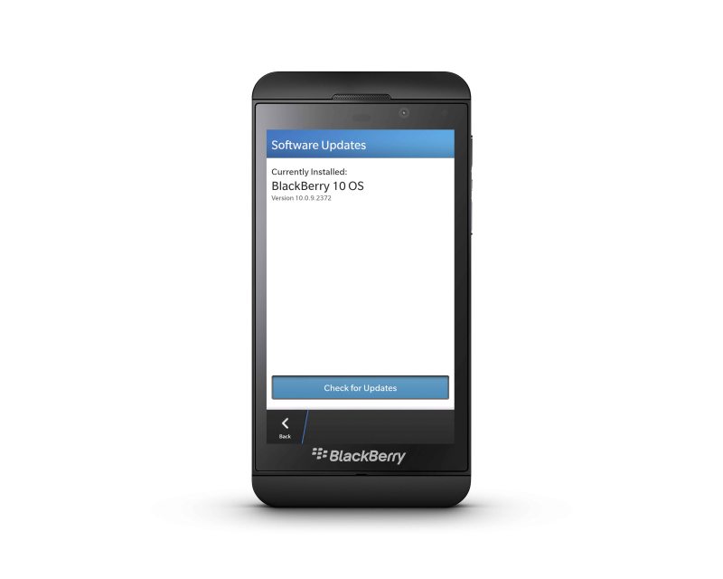 BlackBerry Z10, Software update