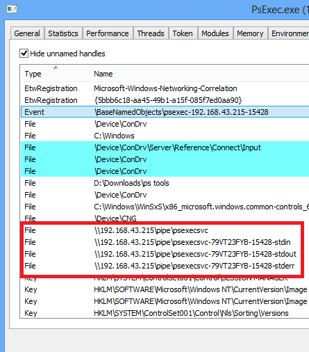 Figure 5: PsExec is running programs on another system.