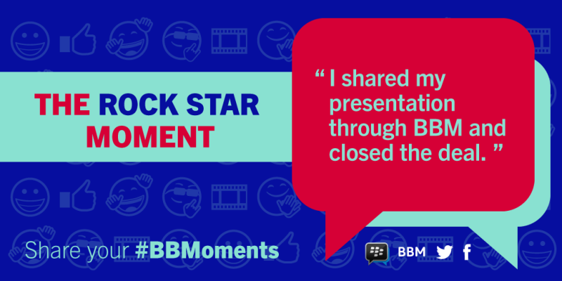 BBMoments example - Rockstar moment