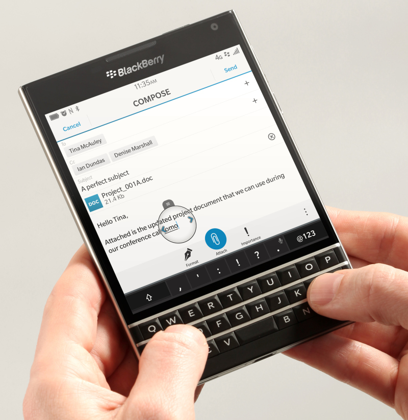 Previews of BlackBerry Passport Ignite Media and Consumer Interest