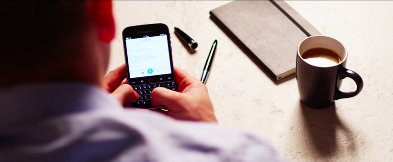 BlackBerry Classic in hands