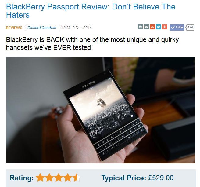 BlackBerry Strong review 1