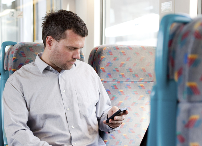 Phone on Train