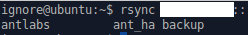 rsync command to list shares