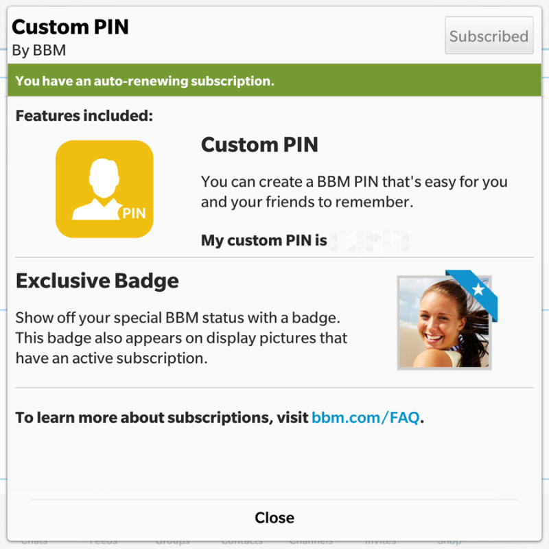 custom pin screenshot