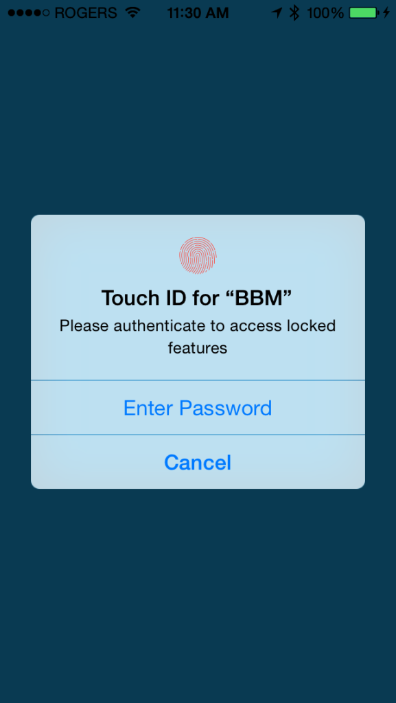 ios bbm security