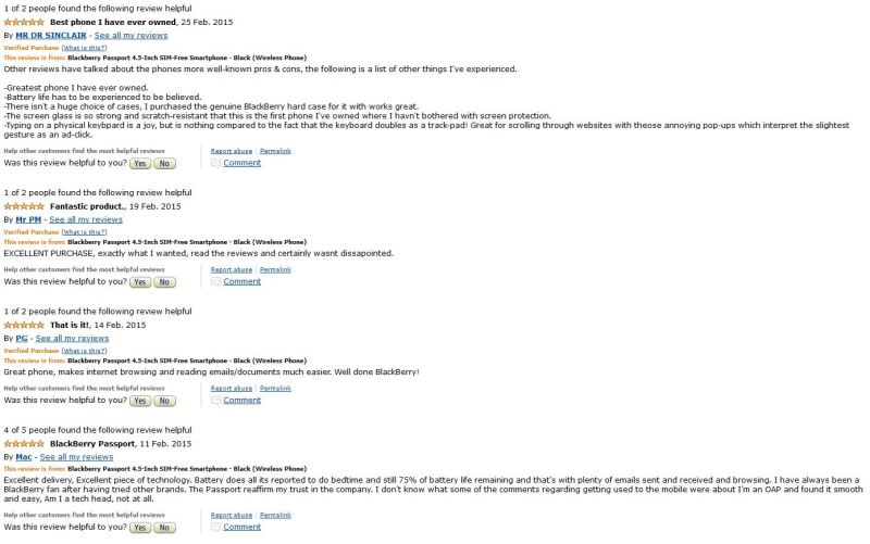 Amazon UK Passport reviews