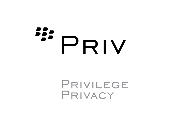 PRIV by BlackBerry slogan