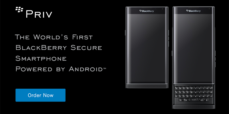 PRIV by Blackberry open and closed