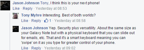 PRIV Facebook Comment Thread