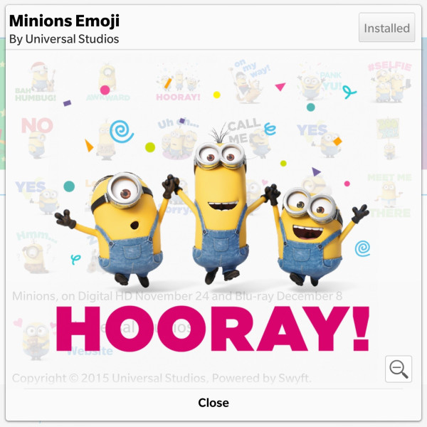 BBM Stickers Minions Emoji