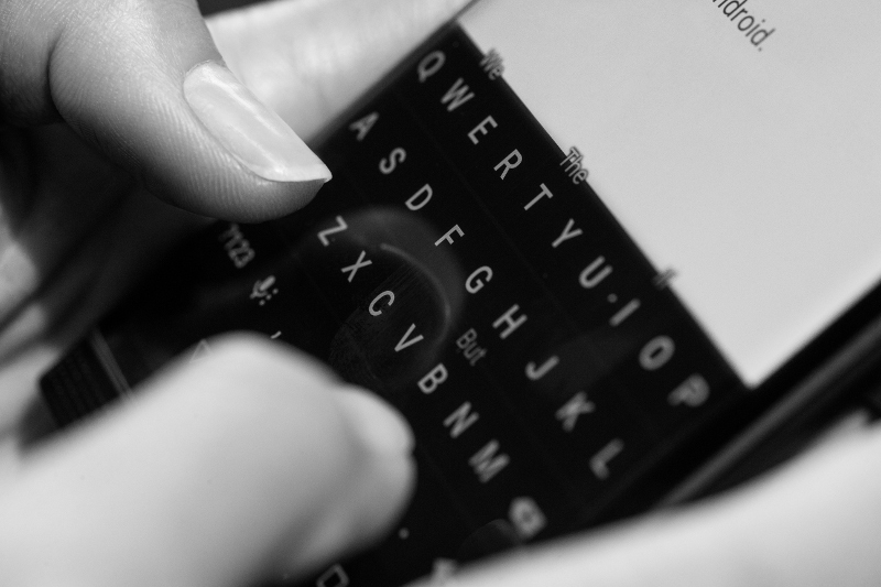 PRIV Keyboard Black and White
