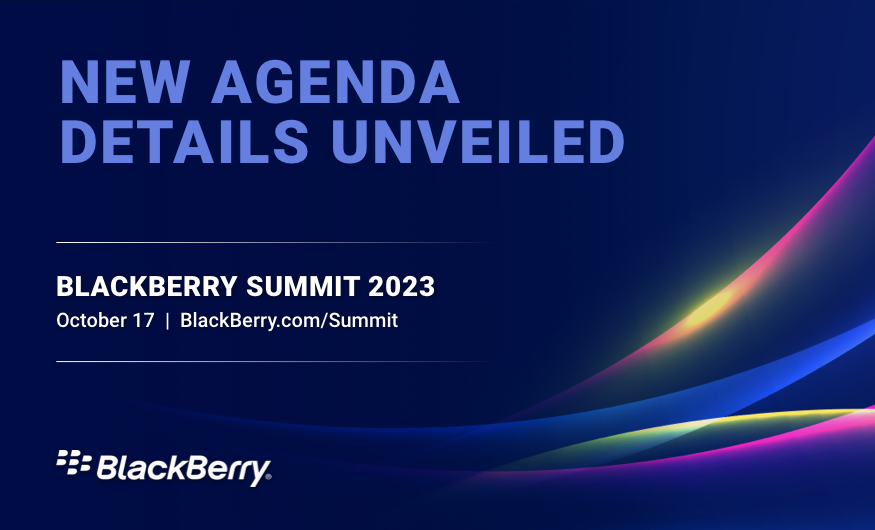 BlackBerry Summit Agenda: New Details Unveiled